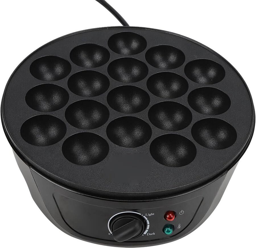 Takoyaki Machine 18 Rondvormen Antiaanbaklaag 750 W voor Perfecte Takoyaki ShopVlot