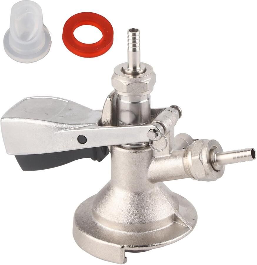 SnelShoppen Type Keg Coupler RVS Tapkoppeling Bierdispenser Connector voor Bar Café Restaurant Hotel Ideaal voor Vaten 17 x 14 Cm
