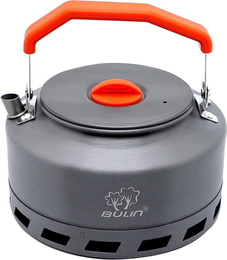 SnelShoppen Ultralight Camping Kettle 1.6 L Lichtgewicht Outdoor Waterkoker Hard Anodized Aluminium Perfect voor 2-3 Personen Ideaal voor Kamper