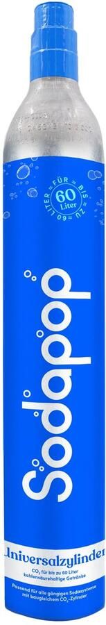 SnelShoppen Universele CO2-cilinder 425 g Koolzuur voor 60 liter bruiswater Geschikt voor bruiswatertoestellen Sodastream en meer Ideaal voor - Foto 1