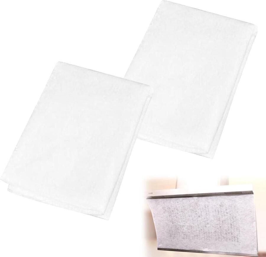 SnelShoppen Universele microfilter voor afzuigkap vetfilter haze filter snijbaar vlak filter luchtfilter 45 x 90 cm niet-gewoven vlamvertrage