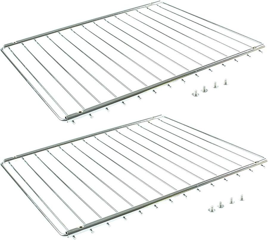 SnelShoppen Universele Verstelbare Uittrekbare Oven Rack Stove Fridge Rack (352-566 mm) 2 Stuks Keukenaccessoires Ideaal voor Koken en Koelen
