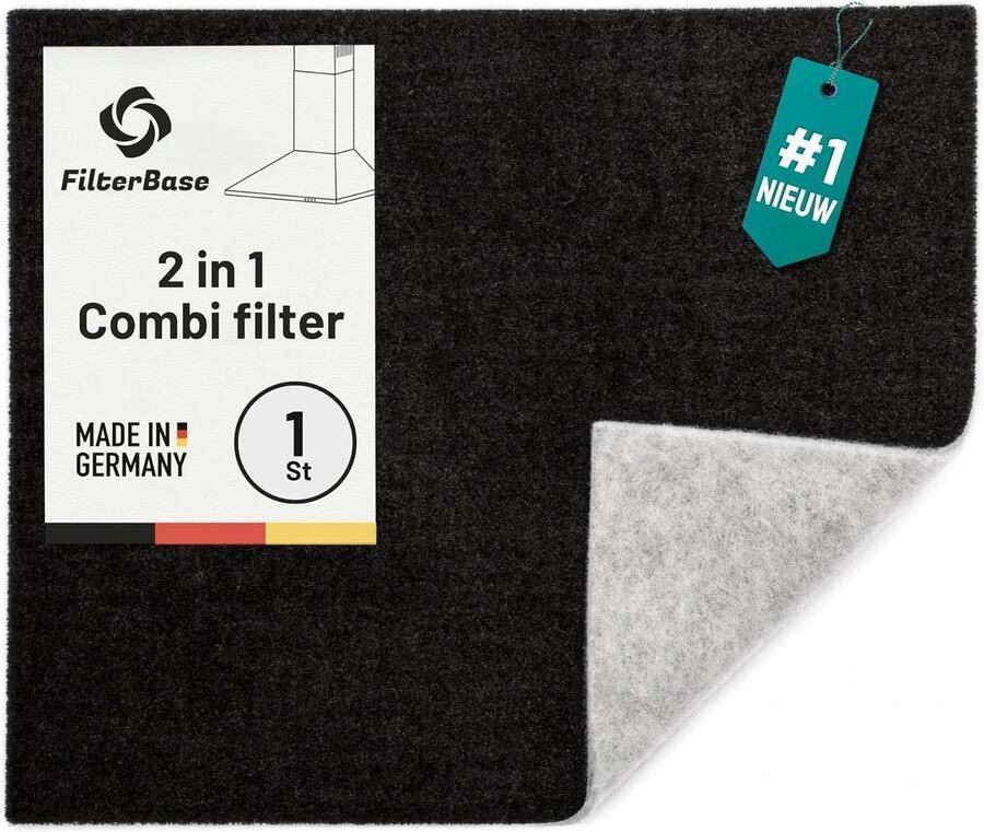 SnelShoppen Universele Vetfilter voor Afzuigkap met Verzadigingsindicator Composteerbaar Op Maat te Snijden 57 x 47 cm Hoogwaardige Filtering vo