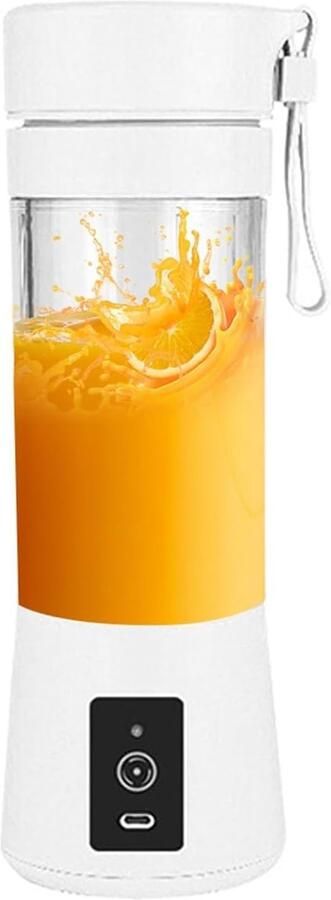 SnelShoppen USB Oplaadbare Mini Mixer met 6 Bladen 2000mAh Draagbaar en Geschikt voor Smoothies en Shakes Roze Keuken Gadget voor Thuis en op Re