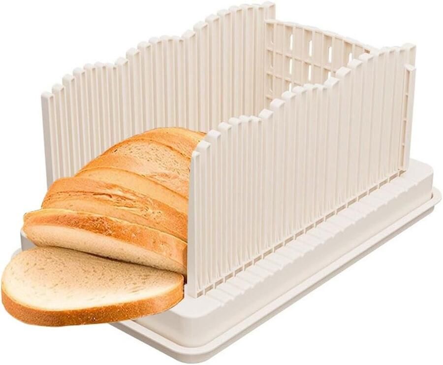 SnelShoppen Verbeterde Multifunctionele Broodsnijder Opvouwbare Compacte Snijder met Verstelbare Handgreep Ideaal voor Toast Sandwiches en Zelf