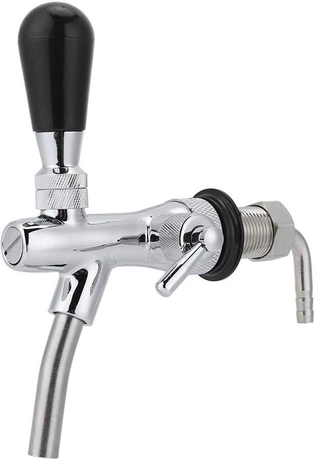 SnelShoppen Verstelbare Bier Tap G5 8in Draad Bierventiel met Stroomregeling voor Thuisbar Feest Camping Bar Restaurant
