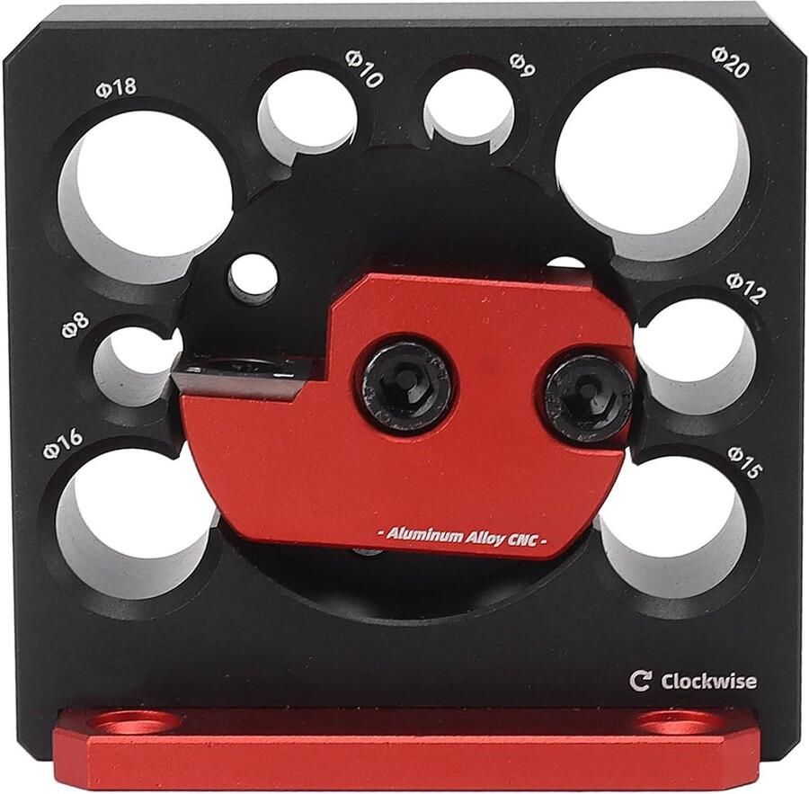 SnelShoppen Verstelbare Houten Plug Cutter 8 Gaten Aluminium Legering Dowel Maker en Pennen Snijders voor Boren en Snijden Houtbewerking Ideaal vo