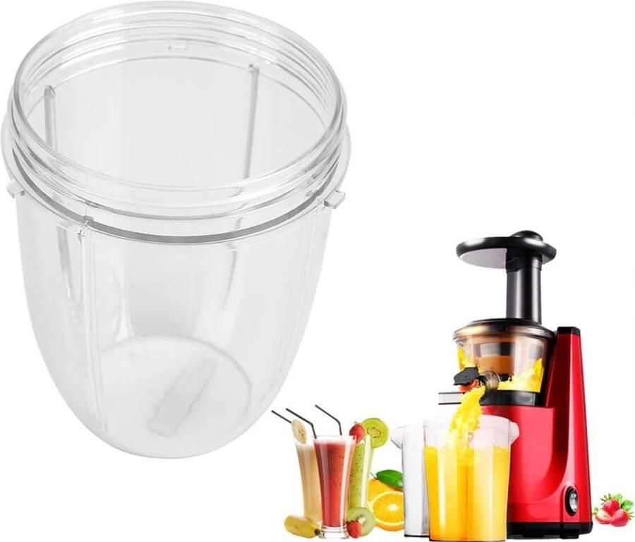 SnelShoppen Vervangende Blender Cup 18 OZ BPA-vrij Plastic Geschikt voor 900W Blender Mixer Ideaal voor Smoothies Fruitdranken en Eiwitshakes