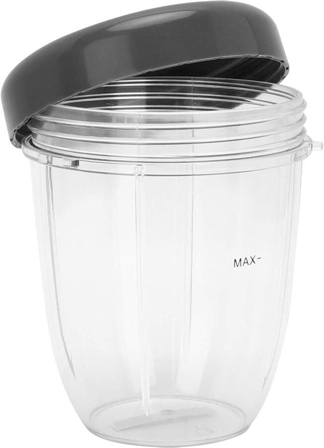 SnelShoppen Vervangingsonderdelen Kit Blender Bekers Cup Deksel Blender Accessoire Vervangingsset Voor 900W Blender (Klein Hoofd 18Oz) BPA-vrij