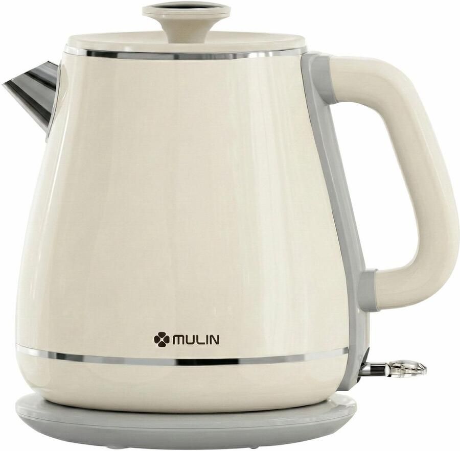 SnelShoppen Vintage Elektrische Waterkoker 1 8 L met Snelle Kookfunctie en Automatische Uitschakeling 2200 W 360° Draaibare Basis voor Keuken en F