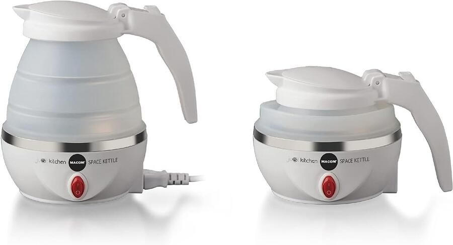 SnelShoppen Vouwbare Waterkoker Elektrische Kettle 800 ml Ruimtebesparend Automatische Uitschakeling Handige Handgreep Ideaal voor Reizen Koken