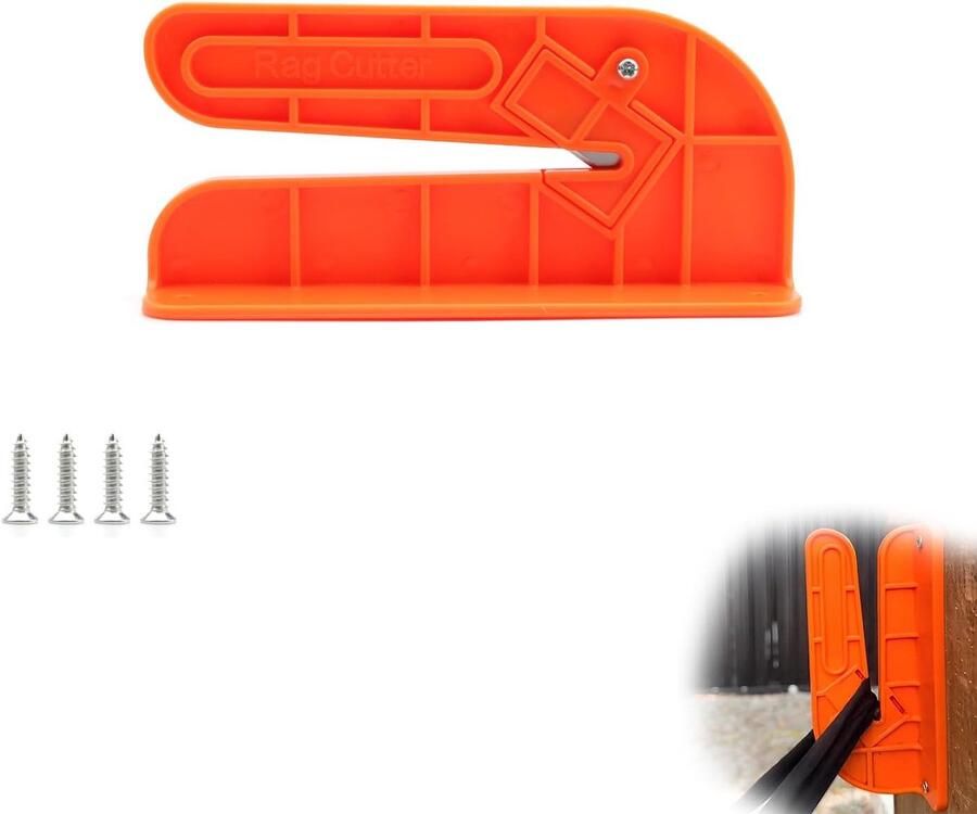 SnelShoppen Wall Cloth Cutter Stoffenschaar met Stalen Mes Oranje Snijgereedschap voor Stof Touw Servetten Creatief Knutselen en Kleding Maken