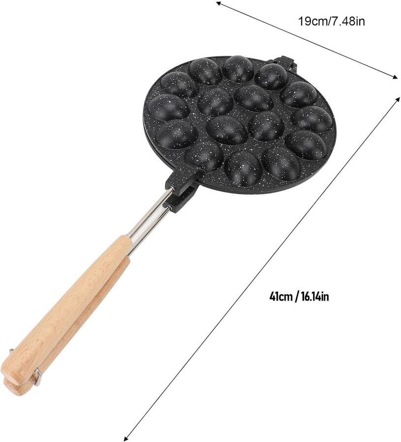 SnelShoppen Walnoot Koekjes Mallen Maker 16 Gaten Anti-aanbak Oreshki Vorm Maker Aluminium Legering Walnoot Koekjes Maker Ontbijt Pan voor Feest