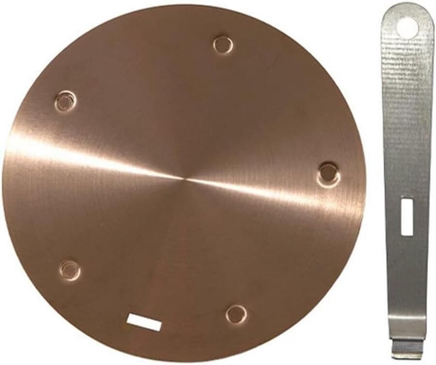 SnelShoppen Warmteverdelingsplaat Inductie-Adapter Converterschijf 20 cm Roségoud met Afneembare Handgreep Isolerend Kookplaat Efficiënte Warmteg