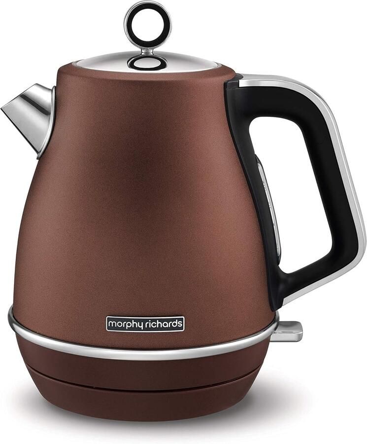 SnelShoppen Waterkoker 1.5 liter Matt Brown Snelle Kooktijd 3 kW Sterke Verwarmingselement Limefilter voor Schoon en Heerlijk Water Praktisc