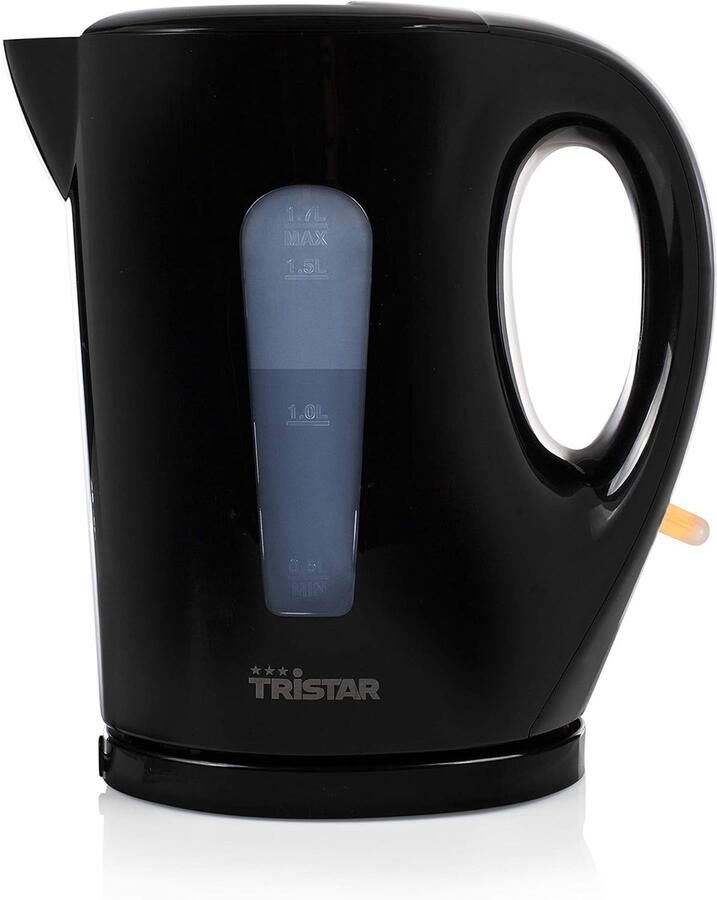 SnelShoppen Waterkoker 1.7L 2200W Koken in Slechts enkele Minuten Zwart RVS Ideaal voor Keuken Camping en Thuisgebruik