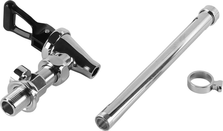 SnelShoppen Waterkoker Kraan met Waterniveau Ruler Duidelijke Kijkglas Waterniveau Indicator voor Nauwkeurige Meting in Keuken Camping en Tuin Ro