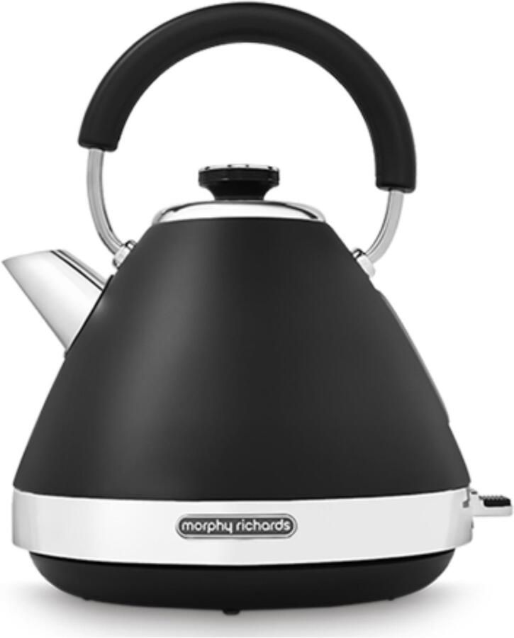 SnelShoppen Waterkoker Piramide Zwart 1 7 Liter Snelle Kookfunctie Stijlvol Design Ideaal voor Keuken Voor Thuis en Kantoor