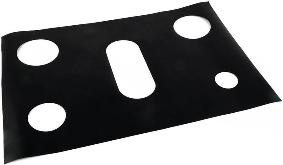 Snijbare Kookplaat Mat Fornuis Beschermer Keuken Schoonhouden Op Maat Te Knippen 62x41.5cm Zwart