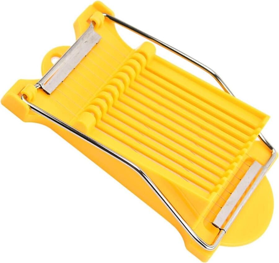 Snijder voor Kaas en Vleeswaren Snijapparaat Keuken Voedsel Voorbereiden Verstelbare Dikte 12.5 x 22 cm Geel