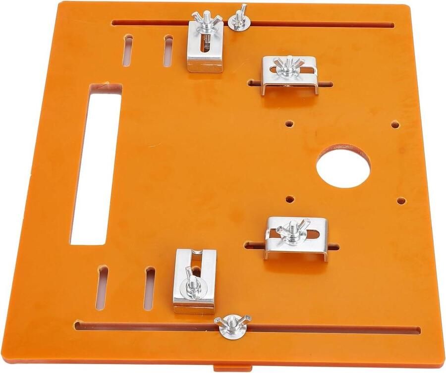Snijmachine Basisplaat Inzetbodemplaat Houtbewerking Hoge Weerstand Voor 4 Inch Motor Zilver