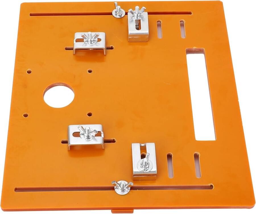 Snijmachine Bodemplaat Basisplaat Houtbewerking Verstelbare Hoeken 28x25cm Grijs