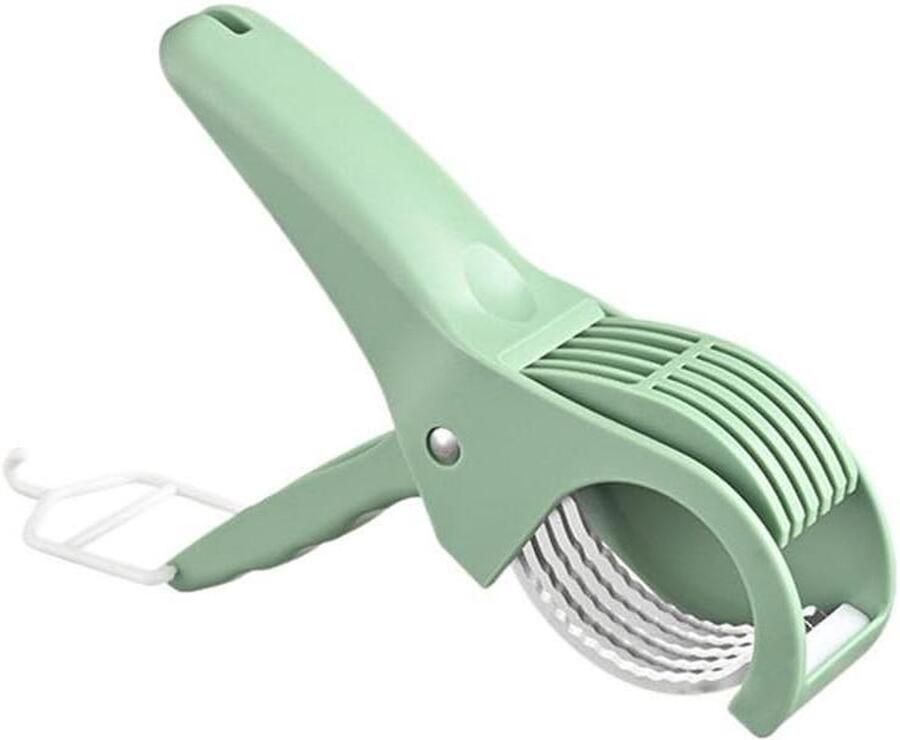 Snijmachine Groenten Fruit Bananensnijder Komkommersnijder Snel Ingrediënten Snijden Uniforme Plakjes 94 Gram Groen