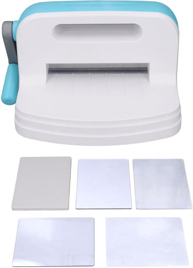 Snijmachine Hobby Papier Embosser Creatief Knutselen Handmatige Bediening 32 x 32 x 24 cm Grijs