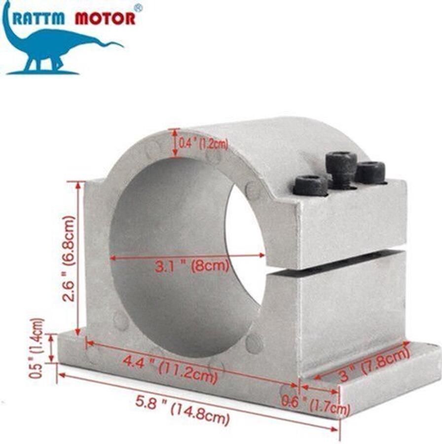 Snijmachine Luchtgekoelde Spilmotor 2.2 kW Vermogen 80 mm Diameter ER20 Spantang CNC Freesmachine