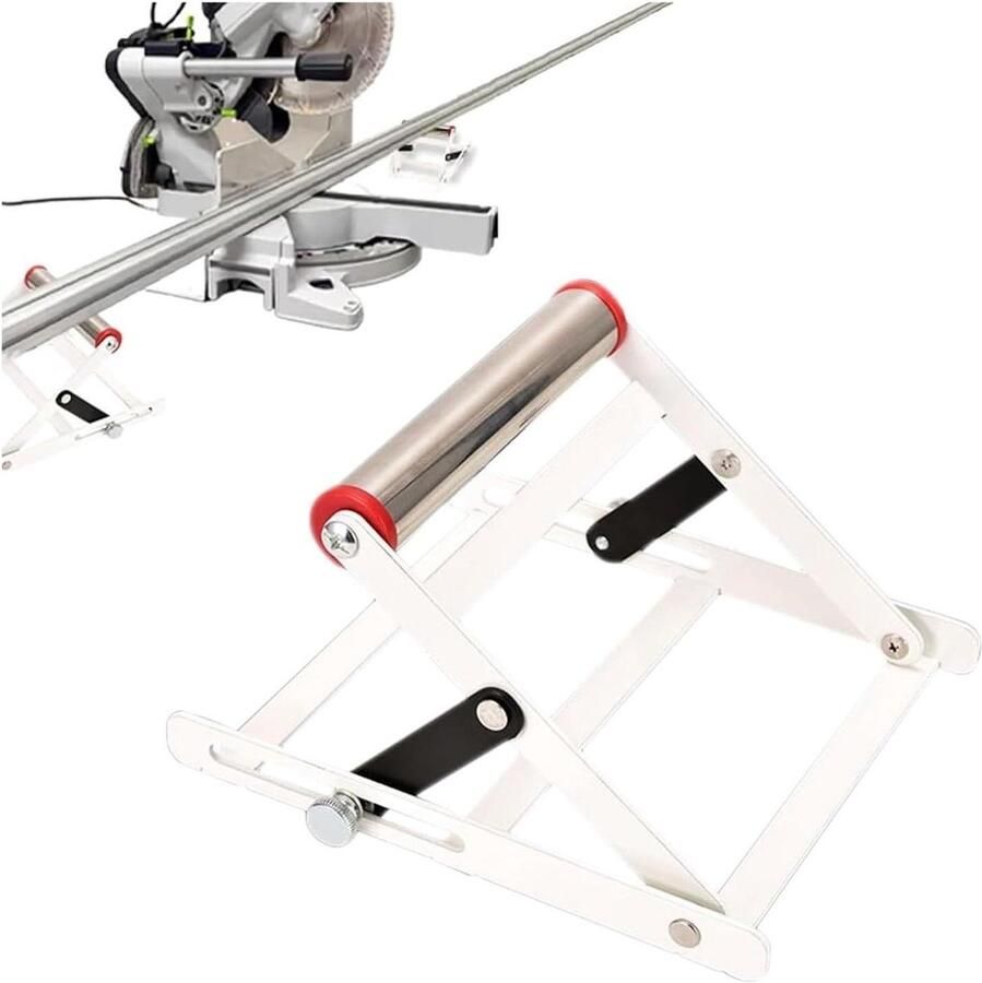 Snijmachine Ondersteuning Frame Zaagtafel Standaard Precisie Werk In Hoogte Verstelbaar 55-135 mm Bereik Wit