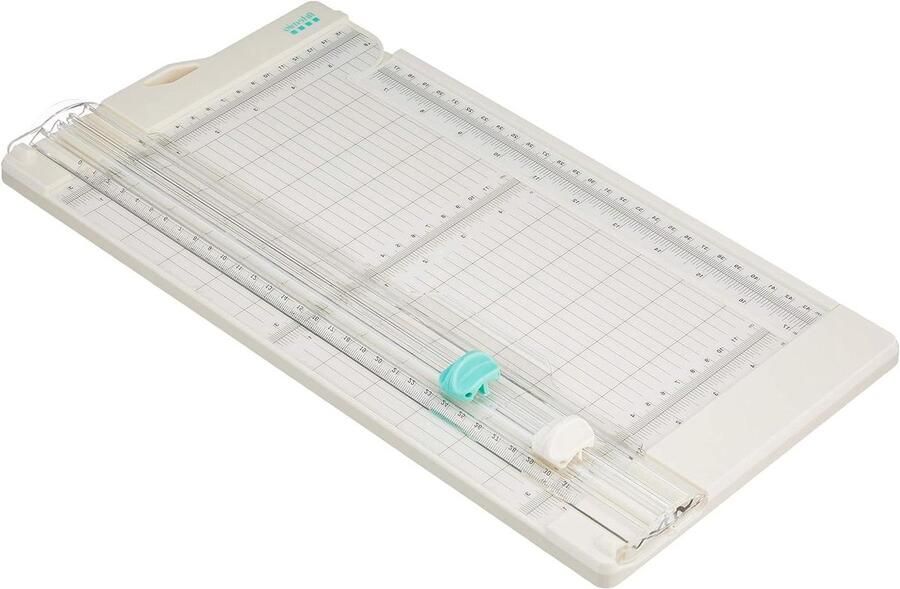 Snijmachine Papier Snijapparaat Karton Labels Enveloppen Maken Snijdt 5 Vellen Tegelijk 40 x 20 cm Wit