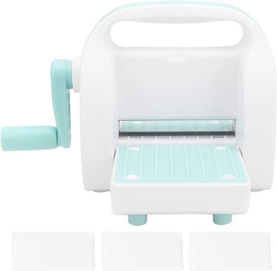 Stansmachine Papier Snijmachine Hobby Projecten Draagbaar en Compact 19x9.4x13 cm Turquoise