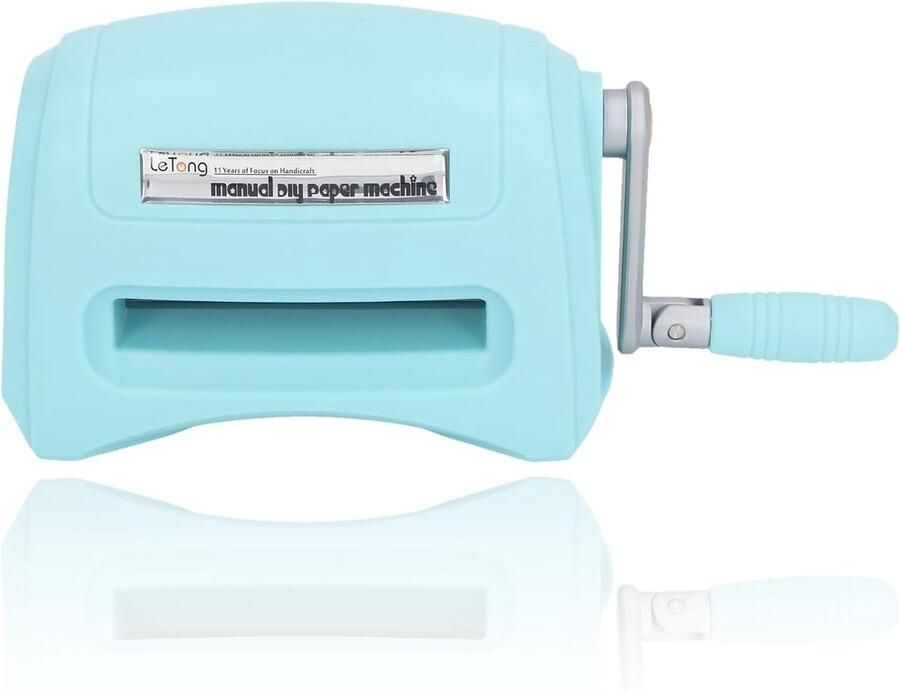 Snijmachine Papierembosser Kaarten maken Handmatige bediening 16 cm breed Turquoise
