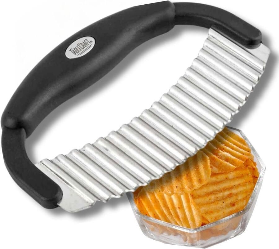 Snijmachine Roestvrij Staal Snijapparaat Keuken Voedsel Voorbereiden Gekarteld Mes 19 cm Mes Zilver