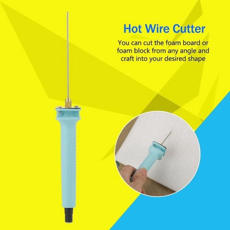 Snijmachine voor dik schuim Elektrische schuimsnijder Gemakkelijk snijden en vormen Turquoise Ideaal voor hobbyisten en professio