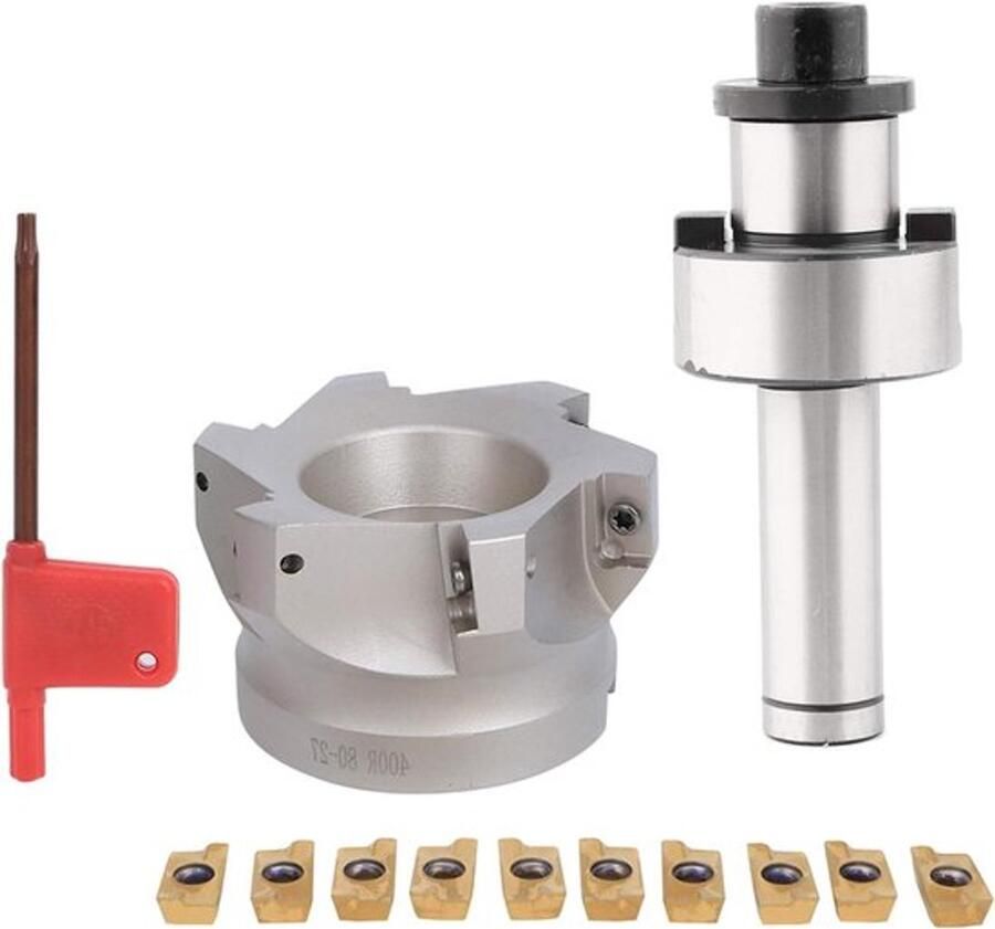 Snijmachine voor RVS met Pliers Houder en 10 Stuks Frees Inserts Ideaal voor Metaalbewerking en Precisie Snijden