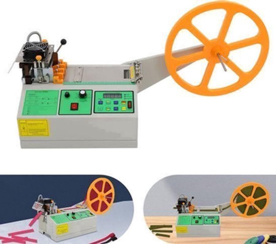 Snijmachine Warme En Koude Tape Snijder 500 W Vermogen 110 mm Mesbreedte IJzer En RVS Voor Leer En Kunststof
