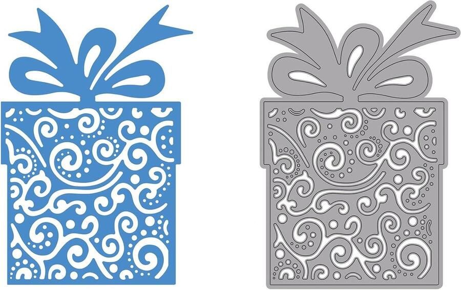 Snijmal Papier Snijden Hobby Projecten Cadeaubox Vorm Tot 80mm Metaal
