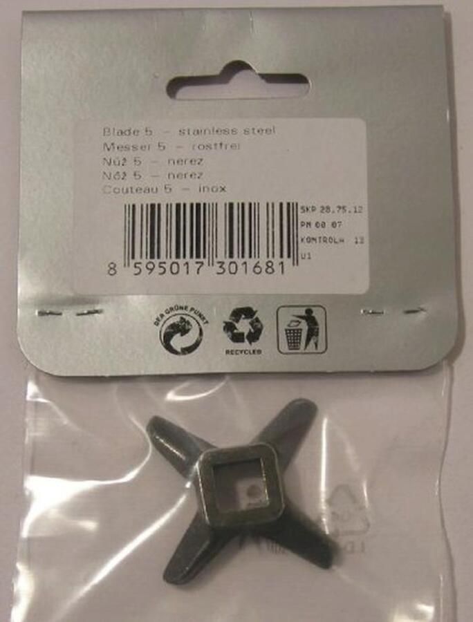 Snijmes voor Vleesmolen Hoogwaardige Kwaliteit en Eenvoudige Bediening