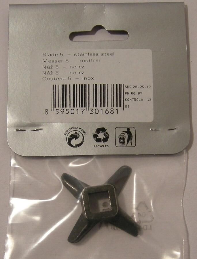 Snijmes voor Vleesmolen Hoogwaardige Kwaliteit en Eenvoudige Bediening