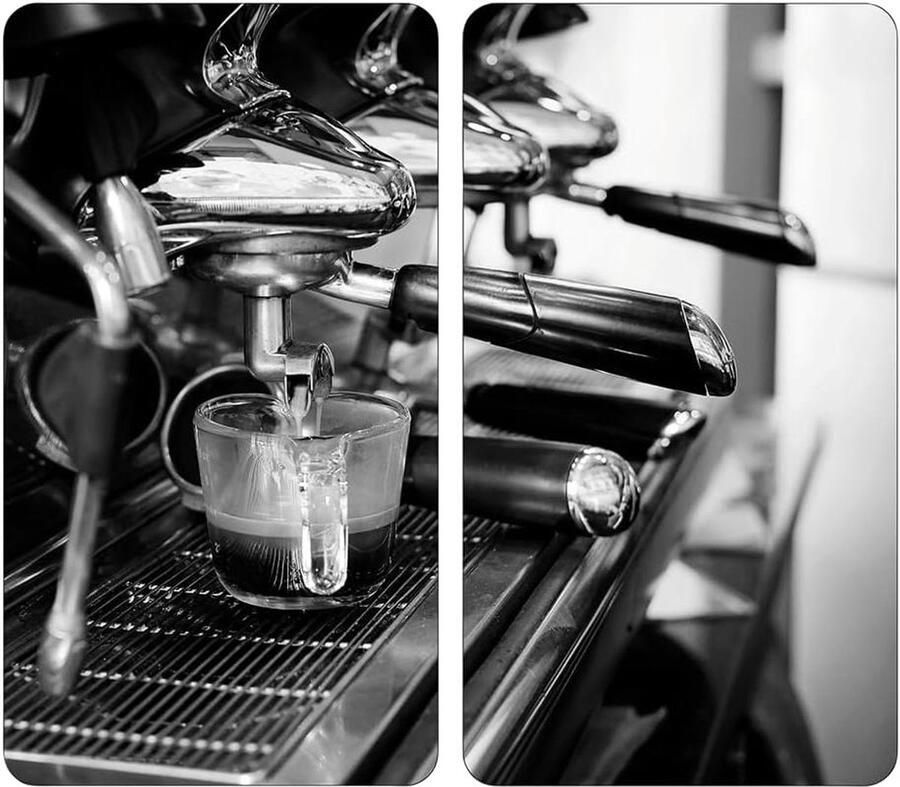 Snijplaat Glas Kookplaatbeschermer Keukenwerkblad Hittebestendig Krasbestendig 50 x 28.5 cm Espresso grijs