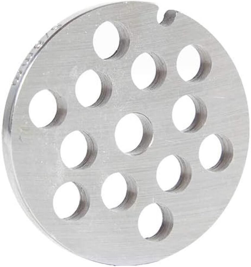Snijplaat Vleesmolen Snijmes Vleesmolen Vlees Malen Gehard Staal 8 mm Wit