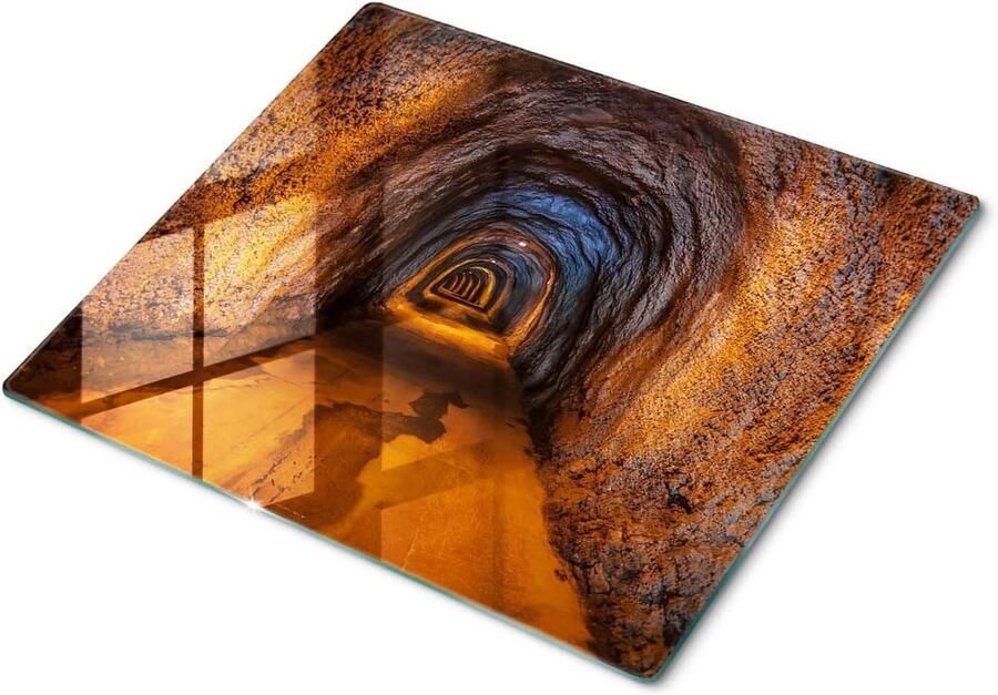 Snijplank Keuken Decoratie Glazen Achterwand Koken en Beschermen Hittebestendig Oppervlak 60x52 cm Decoratief