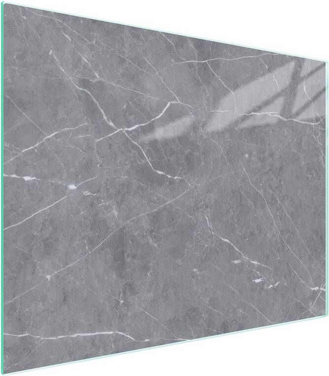 Snijplank van glas 52 x 40 cm Decoratieve afdekplaat voor inductiekookplaat Multifunctionele spatbescherming en snijplank