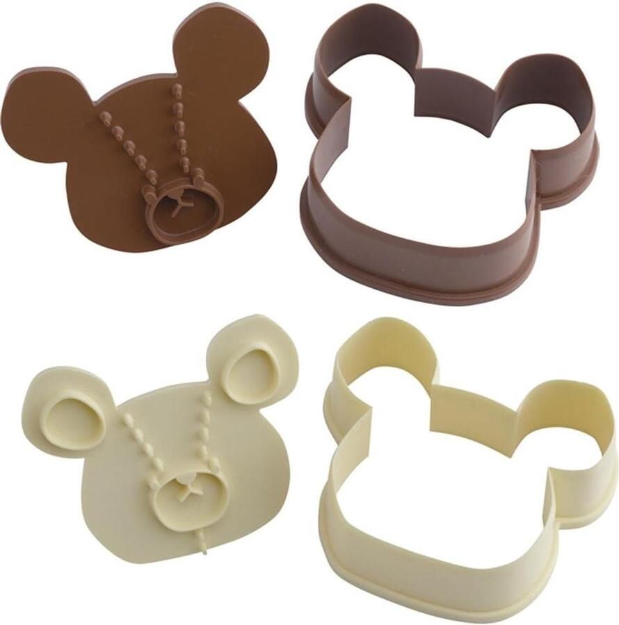 Snijset Koekjesvormen Taarten Versieren Kunststof Materiaal 27 x 149 x 100 mm Wit