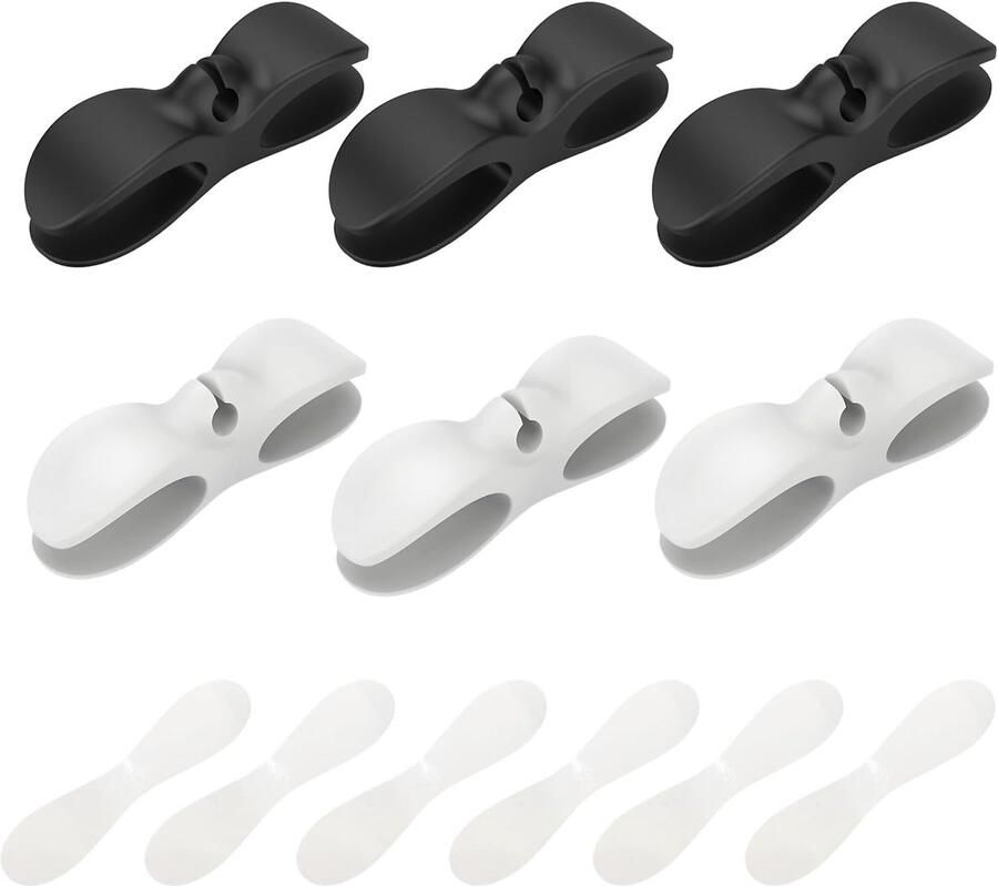 SnelShoppen Cord Organizer voor Keukenapparaten 6 Stuks Kabelhouder Zelfklevende Kabelwrap voor Mixer Blender Toaster Koffiemaker Drukpan Keu