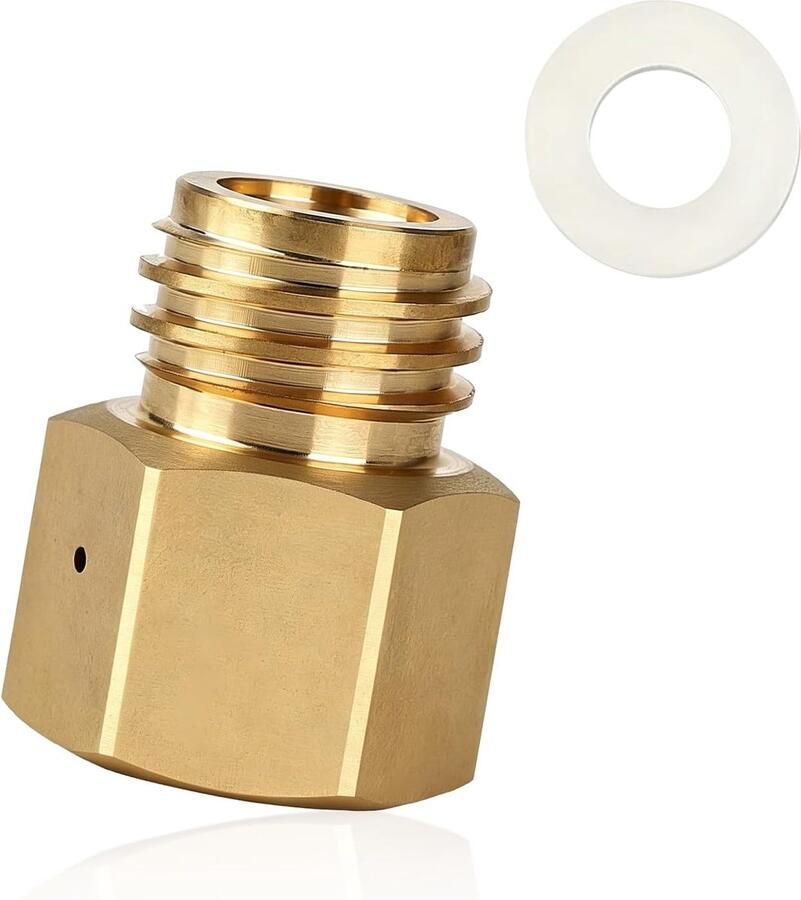Soda-cilinder adapter TR21-4 naar TR21-3 messing hoge drukbelastbaarheid voor veilig gebruik m-winkel