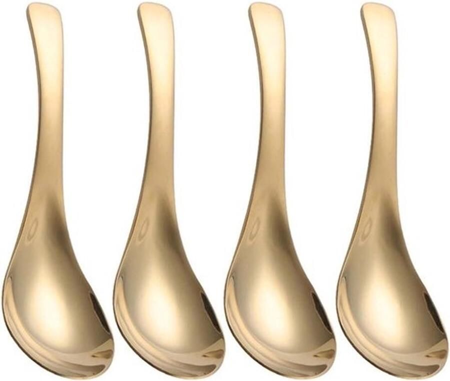 Soeplepel Set Opscheplepels Dik Keukenwerk Hulp Naadloze Vormgeving 4 Delig Rosé Goud
