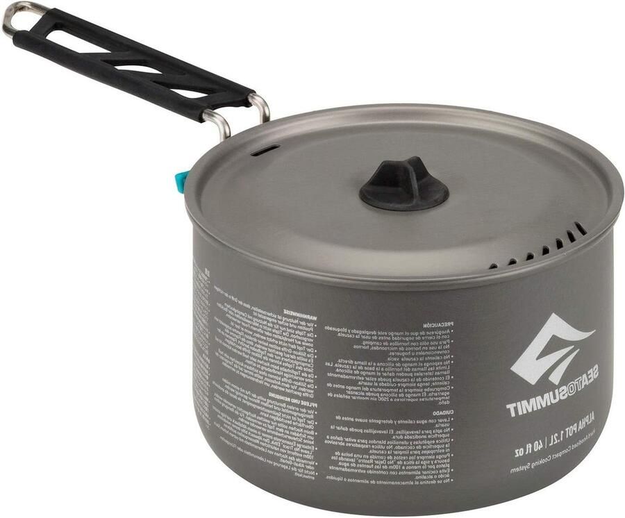 Soeppan Aluminium Kookpan Klassiek Koken Gepolijste Afwerking 1.2 Liter Effene Kleur
