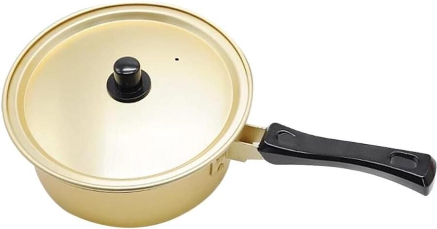 Soeppan Aluminium Steelpan Koekenpan Eten Bereiden Vaatwasserbestendig 16 Cm Goudkleurig